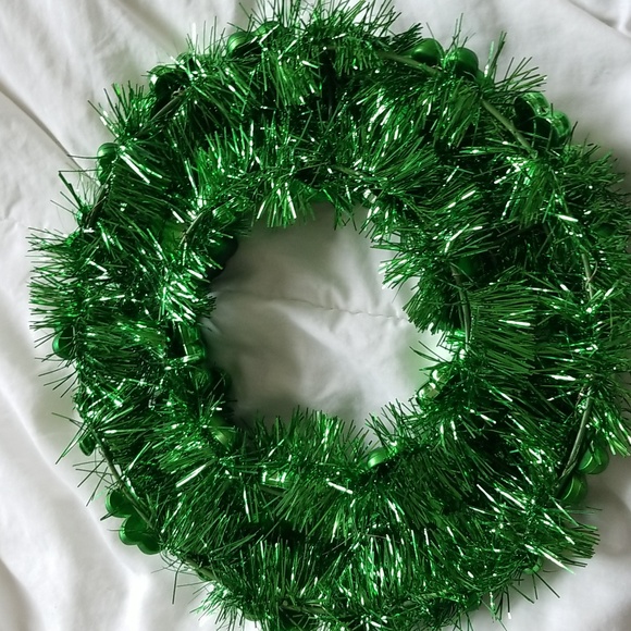COPY NEW E Green Shamrock Wreath 13 inch width - Picture 4 of 7